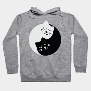 Yin Yang Cats Hoodie